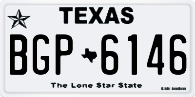 TX license plate BGP6146