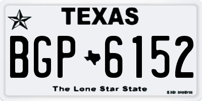 TX license plate BGP6152