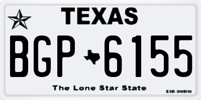 TX license plate BGP6155