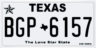TX license plate BGP6157