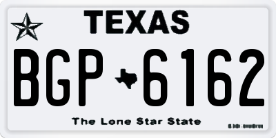 TX license plate BGP6162