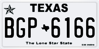 TX license plate BGP6166