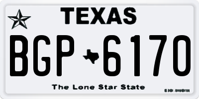 TX license plate BGP6170