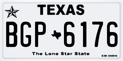 TX license plate BGP6176