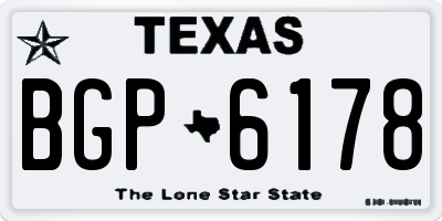 TX license plate BGP6178