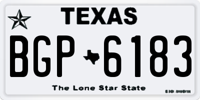 TX license plate BGP6183