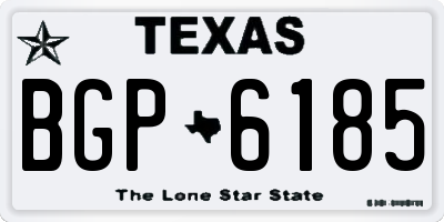 TX license plate BGP6185