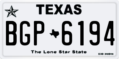 TX license plate BGP6194