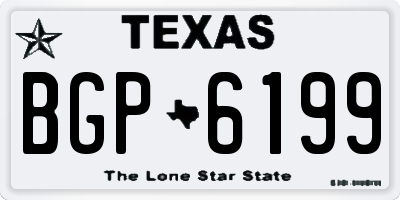 TX license plate BGP6199