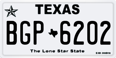 TX license plate BGP6202