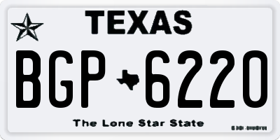 TX license plate BGP6220