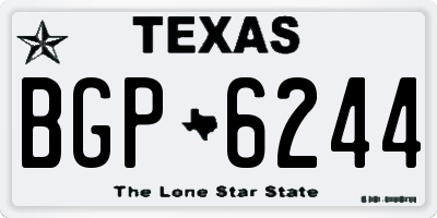 TX license plate BGP6244