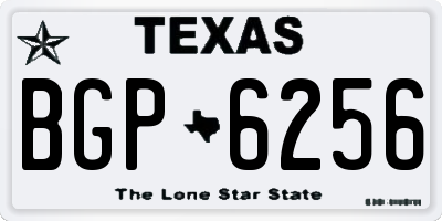 TX license plate BGP6256