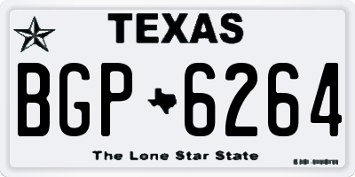 TX license plate BGP6264