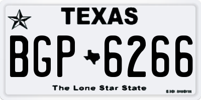 TX license plate BGP6266