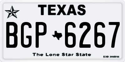TX license plate BGP6267