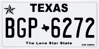 TX license plate BGP6272