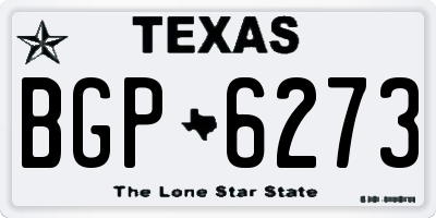TX license plate BGP6273