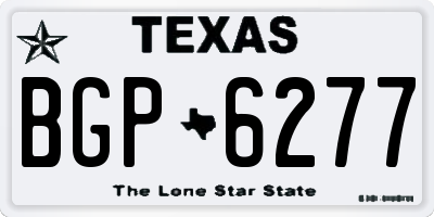 TX license plate BGP6277