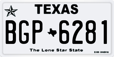 TX license plate BGP6281