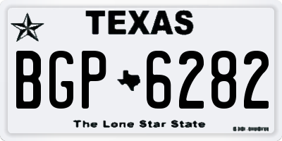 TX license plate BGP6282