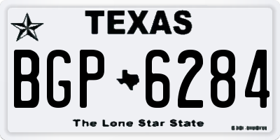 TX license plate BGP6284