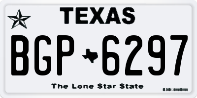 TX license plate BGP6297