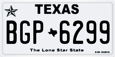 TX license plate BGP6299