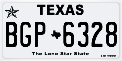 TX license plate BGP6328