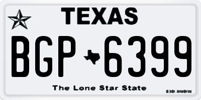 TX license plate BGP6399