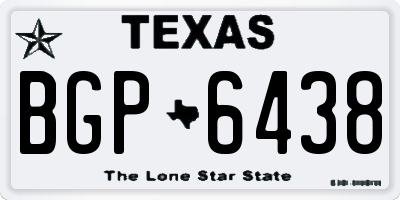TX license plate BGP6438