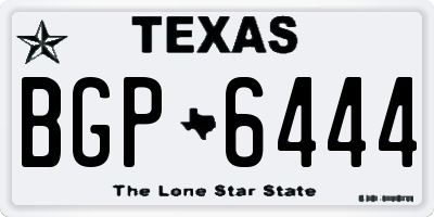 TX license plate BGP6444