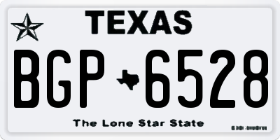TX license plate BGP6528