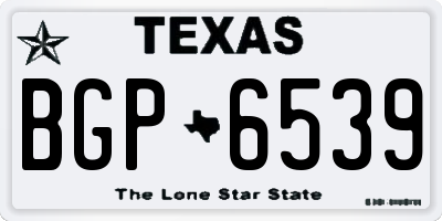 TX license plate BGP6539