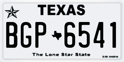 TX license plate BGP6541
