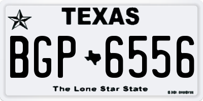TX license plate BGP6556