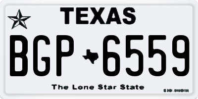 TX license plate BGP6559