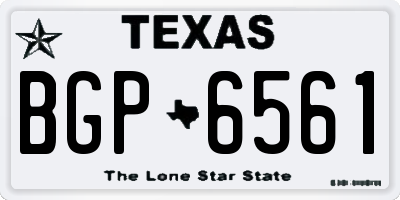 TX license plate BGP6561