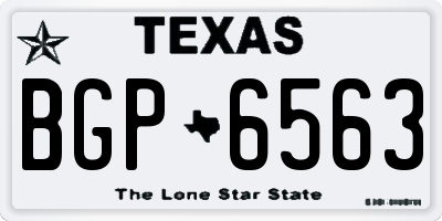 TX license plate BGP6563