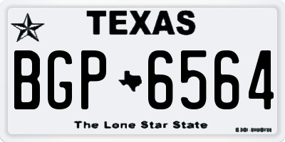 TX license plate BGP6564