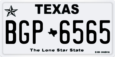 TX license plate BGP6565