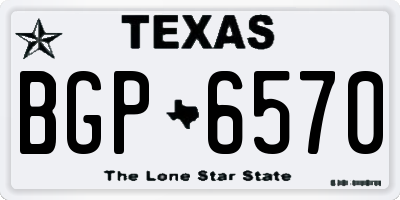 TX license plate BGP6570