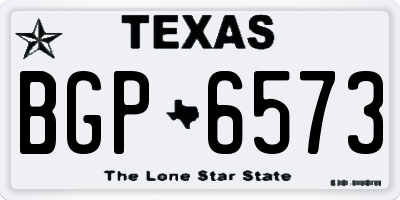 TX license plate BGP6573