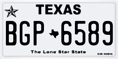 TX license plate BGP6589