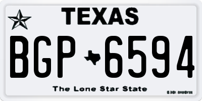 TX license plate BGP6594