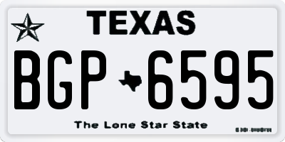 TX license plate BGP6595