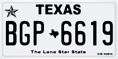 TX license plate BGP6619