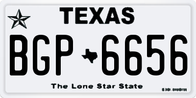 TX license plate BGP6656