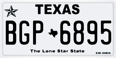 TX license plate BGP6895