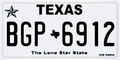 TX license plate BGP6912
